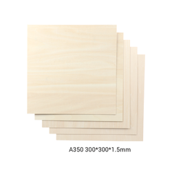 Snapmaker Basswood Sheet-A350 - 300x300x1-5mm - 5-pack